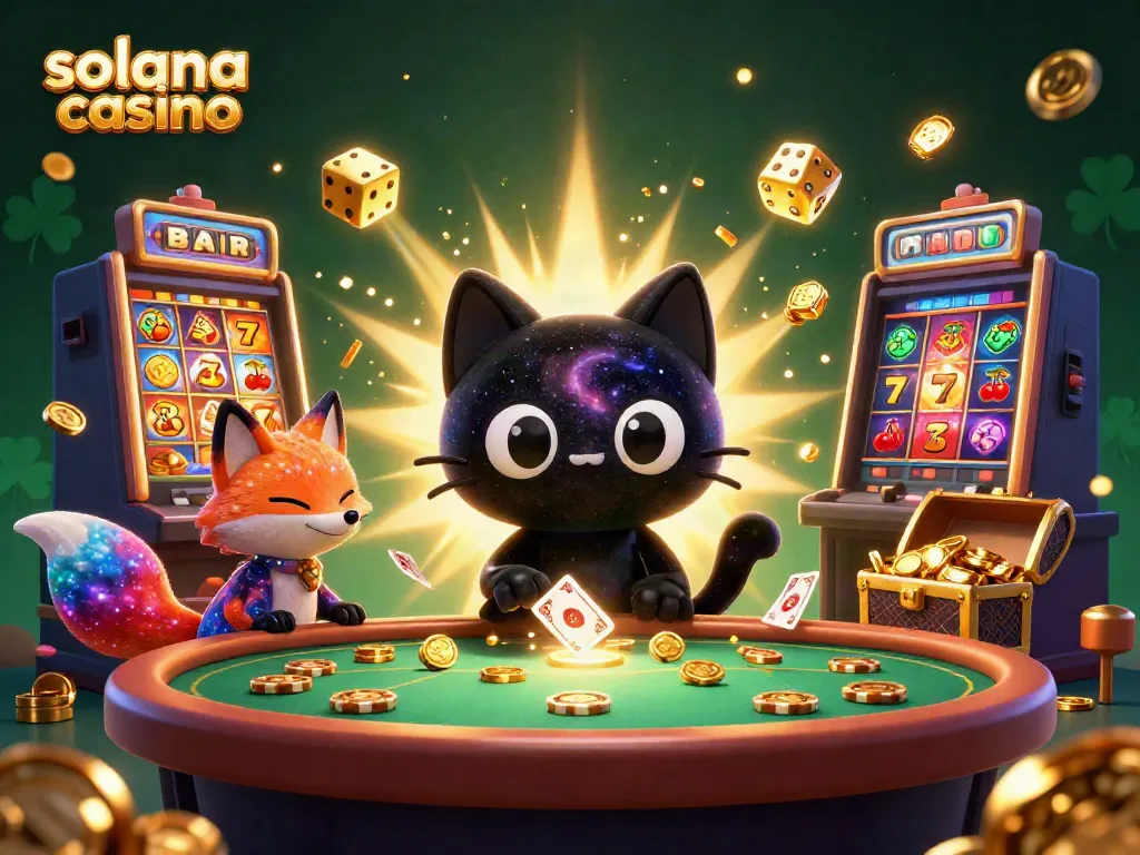 Experience the thrill of a solana casino with cosmic characters and captivating game elements.