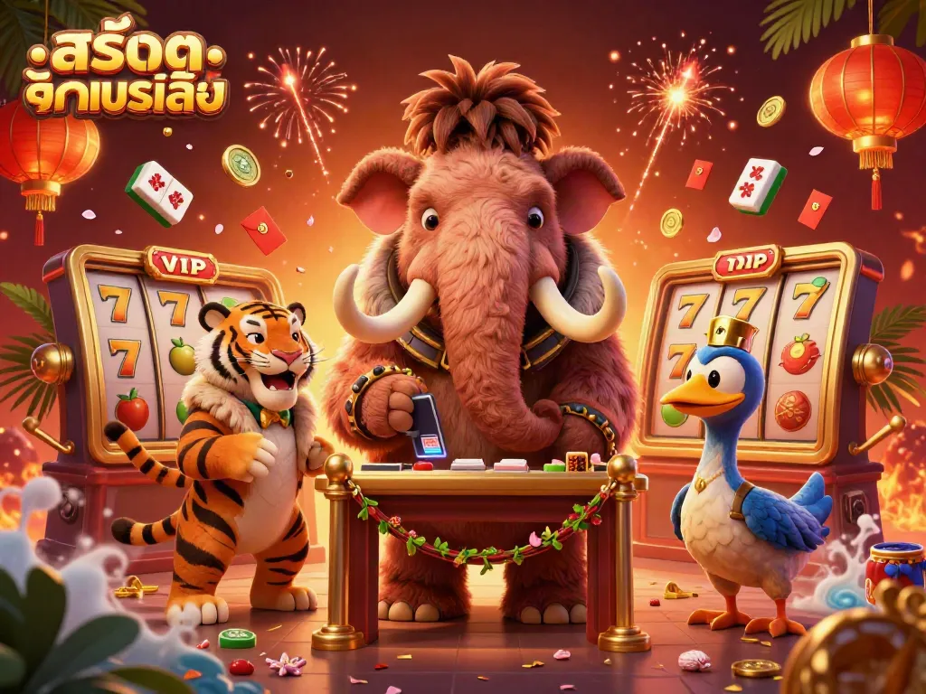 สล็อตทดลองเล่น สนุกไปกับเกมสล็อตออนไลน์กับแมมมอธตรวจบัตรและแขกวีไอพี