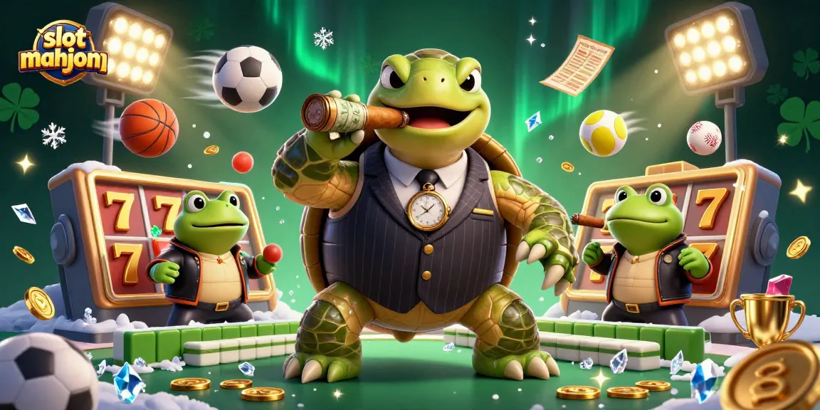 Engage in slot mahjong with vibrant characters, dynamic sports elements, and a thrilling casino atmosphere.
