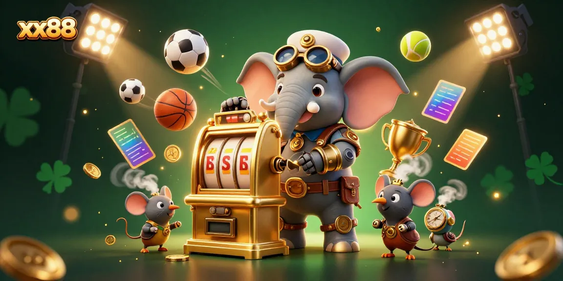 Experience thrilling gameplay at xx88 with captivating steampunk characters and dynamic sports elements.