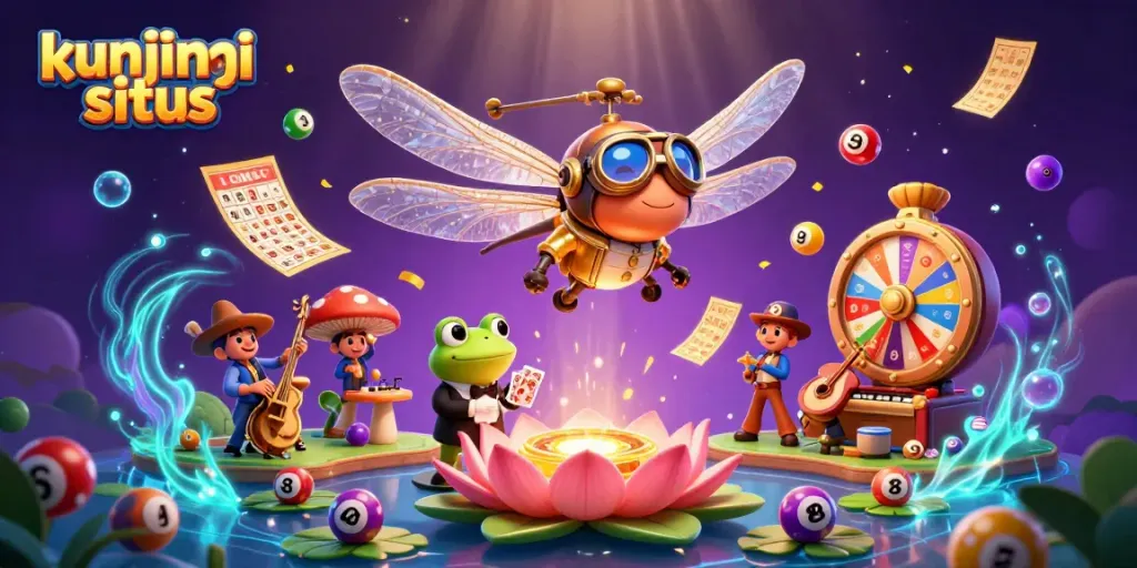 Kunjungi situs untuk menikmati pengalaman bermain slot gacor dengan croupier frog dan karakter 3D lainnya.