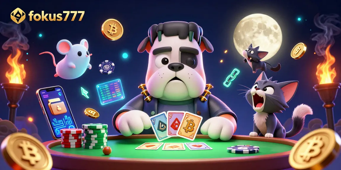 Experience thrilling card gameplay at fokus777 with a spooky casino vibe.