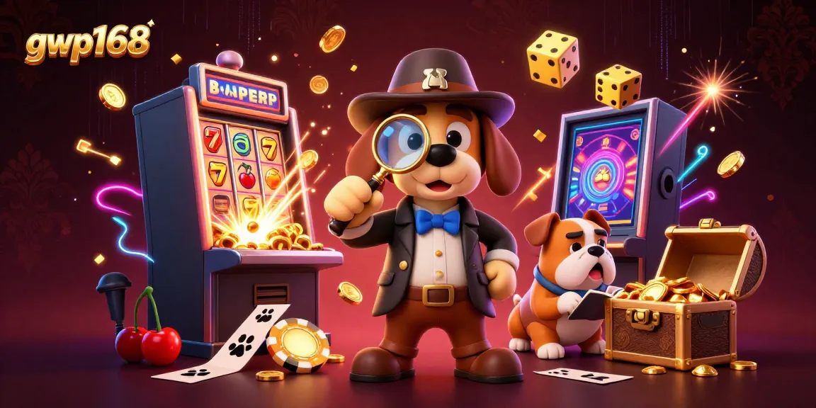 GWP168 menghadirkan momen bermain kasino yang mendebarkan dengan detektif ceria dan simbol slot